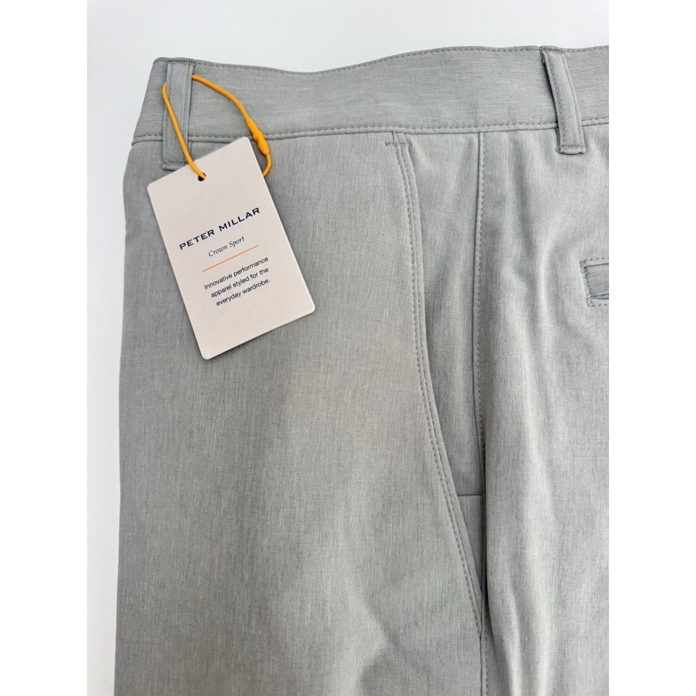 NWT Peter Millar Shackleford Hybrid Golf Shorts BRI Gray Men's Size 35